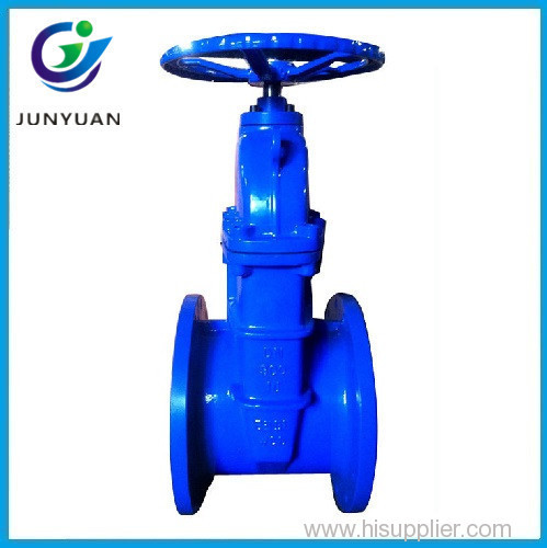 BS 5163 Cast Iron PN10 PN16 DN100 Non Rising Stem NRS Gate Valve For Water