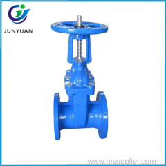 BS 5163 Cast Iron PN10 PN16 DN100 Non Rising Stem NRS Gate Valve For Water