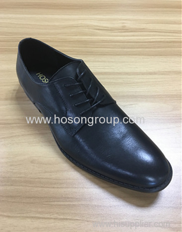 Genuine cowhide leather men lace business shoes