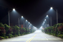 LED Street Lighting System for Security Purposes and Municipal Construction