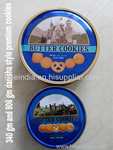 Danish Style Butter Cookies In Tin