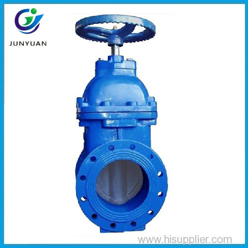 high pressure 4 inch DIN F4 ductile cast iron ggg50 resilient seated NRS sluice gate valve