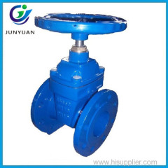 high pressure 4 inch DIN F4 ductile cast iron ggg50 resilient seated NRS sluice gate valve