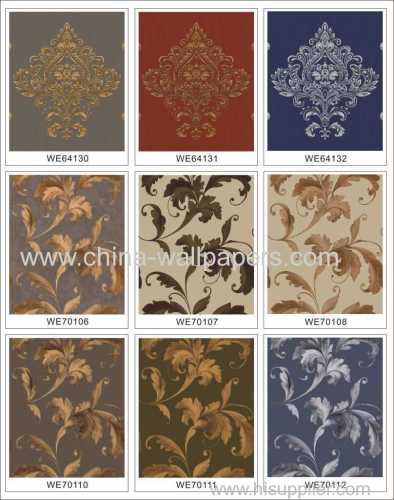 Materials and Technics PVC embossed wallpaper