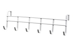 Chrome Plating Over The Door 11 Hook Organizer Rack