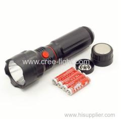 4 AAA Battery Powered led Work Light 3W COB LED retractable flashlight