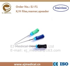 Dental K files/H files/Reamer/ Hand use stainless steel EJ Medical