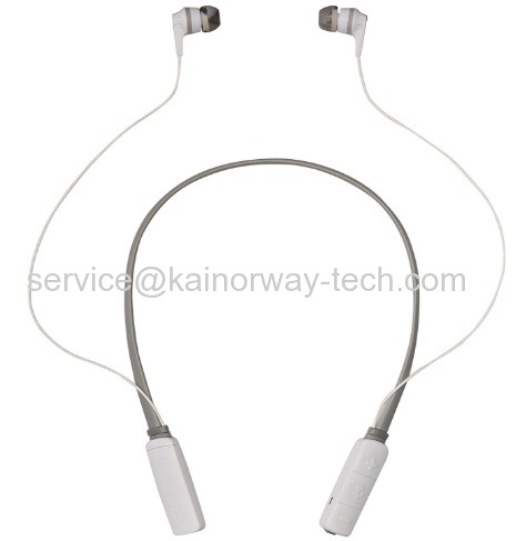 Skullcandy Ink'd Bluetooth Wireless In-Ear Headphone Earbuds With Mic And Track Control White