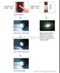 Portable1W+3W COB Work Light With Magnetic Base