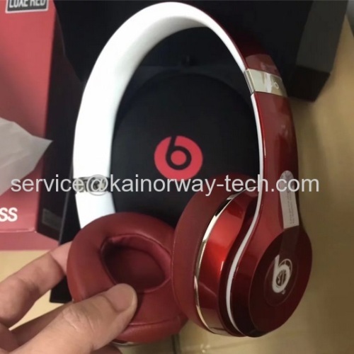 Wholesale Beats Solo2 Wireless Bluetooth On-Ear Headband Headphones Red Luxe Edition