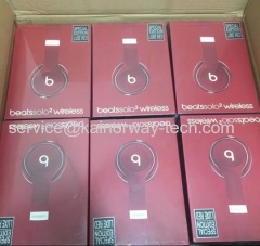 New Beats By Dr.Dre Beats Solo2 Wireless On-Ear Headphones With Bluetooth Luxe Red Special Edition