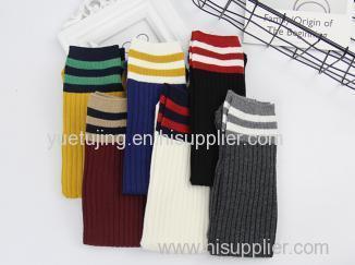 The new stripe cotton female socks/stockings Heap heap socks