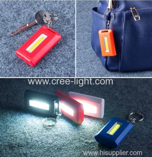 promotional gift COB LED Mini Flashlight pocket Keychain Light