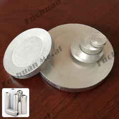 Aluminum slug for aerosol can and slugs for aluminum bottle