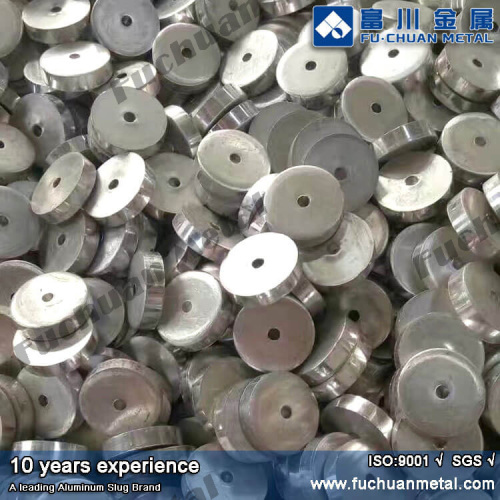 Aluminum slugs for pharmaceutical tube extrusion