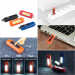 New Rechargeable USB Keychain COB Keychain Flashlight Light