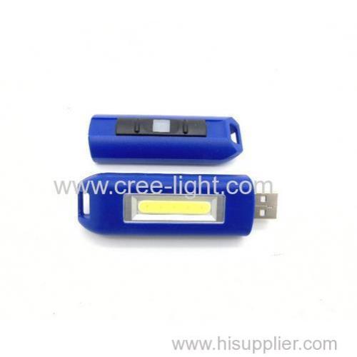 Bright usb rechargeable led flashlight keychain torch light