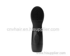 Black CNV Electric Ultrasonic Face Cleansing Facial Brush Silicone Facial Brush Cleanser and Massager