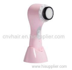 Pink CNV PRO Electric Face Brush Facial Brush Waterproof Sonic Cleansing System Portable Face Exfoliator