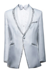 Men's Suits Slim Fit White Or Black Jacket 1 Piece
