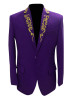 Golden Embroidery Casual Men's Suits