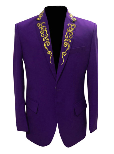 Embroidery Casual Men's Suits