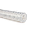 TYPE TSPO-Transparent Stainless Steel Helix and Polyester Fiber Braid Reinforced Silicone Hose