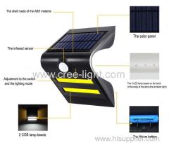 big size super bright COB solar motion sensor wall light for garden