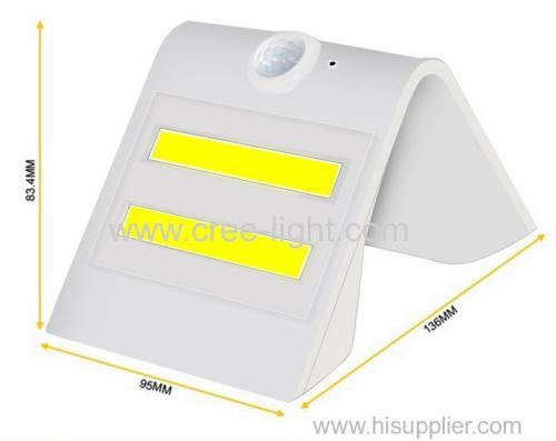 big size super bright COB solar motion sensor wall light for garden