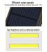 big size super bright COB solar motion sensor wall light for garden