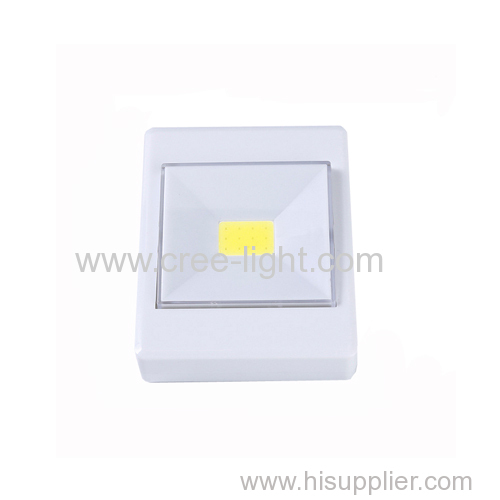 Battery Operated 3W COB LED Wall Small Switch Night Light