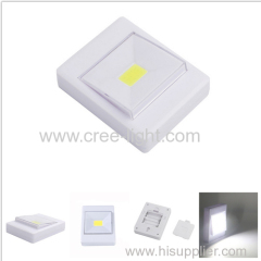 Battery Operated 3W COB LED Wall Small Switch Night Light