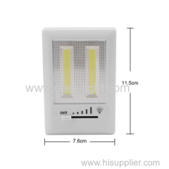 Brightness Adjustable dimming COB LED Wall Mount Light Switch