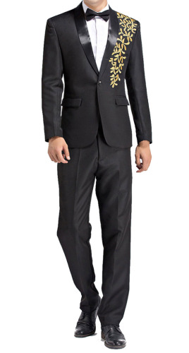 Men Suits Men Suit Jacket with Embroidery