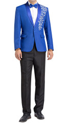 Men Suits Men Suit Jacket with Embroidery 1 Piece