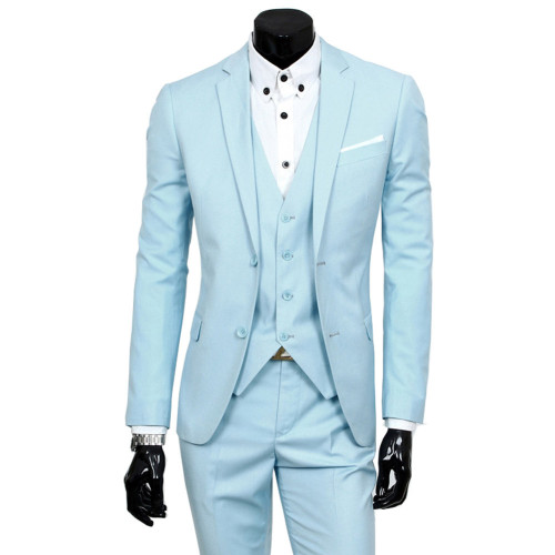 Men's Suits Simple Slim Fit Casual Suit 3 piece