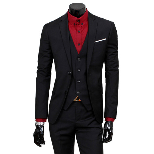 Men Suits Simple Slim Fit Suits Casual Suit