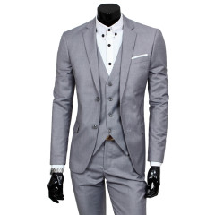 Men Suits Simple Slim Fit Suits Casual Suit 3 piece