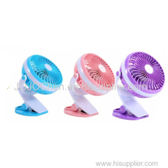 New USB Rechargeable Portable Fan Mini Clip Desk Stroller Multifunction