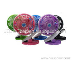 New USB Rechargeable Portable Fan Mini Clip Desk Stroller Multifunction