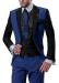 Stitching Casual Men's Suit Slim Fit suits 5 Pieces