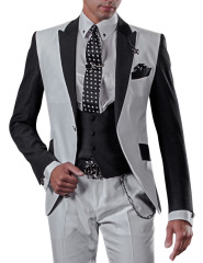 Stitching Casual Men's Suit Slim Fit suits 5 Pieces