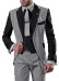 Stitching Casual Men's Suit Slim Fit suits 5 Pieces