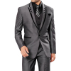 Dark Gray Men's Suit Suits 2 Pieces