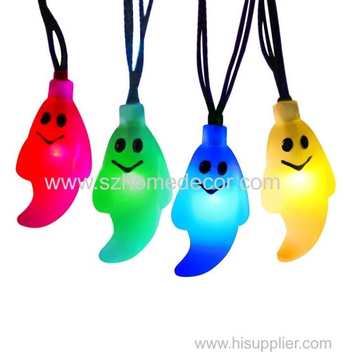 Pumpkin ghost face for halloween festival led string light holiday light