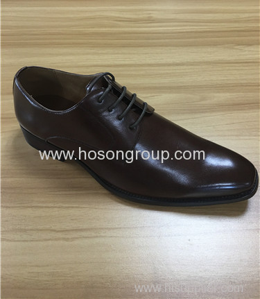 Plain toe men office shoes