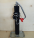 pipe mount trailer jack with foot plate