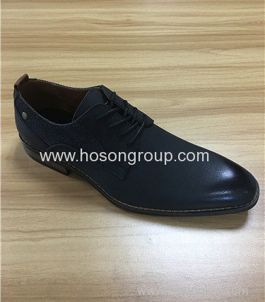 PU / genuine leather men lace business shoes