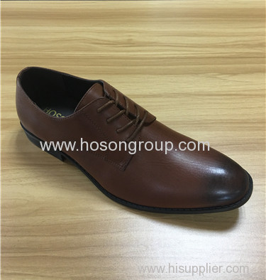 Brown men lace office shoes