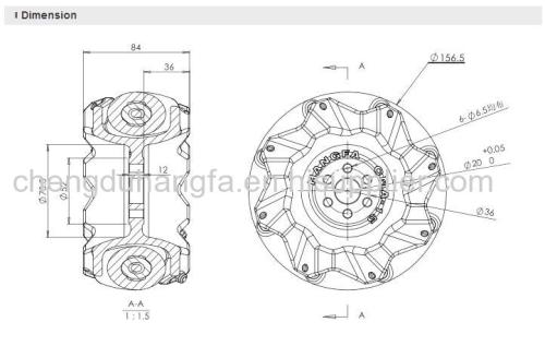 HANGFA omni wheel / mecanum wheel robot wheel